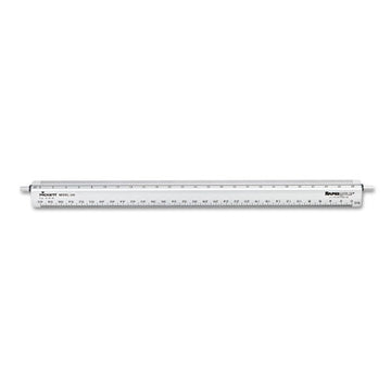 Chartpak® Adjustable Triangular Scale Aluminum Engineers Ruler, 12", Long, Silver freeshipping - TVN Wholesale